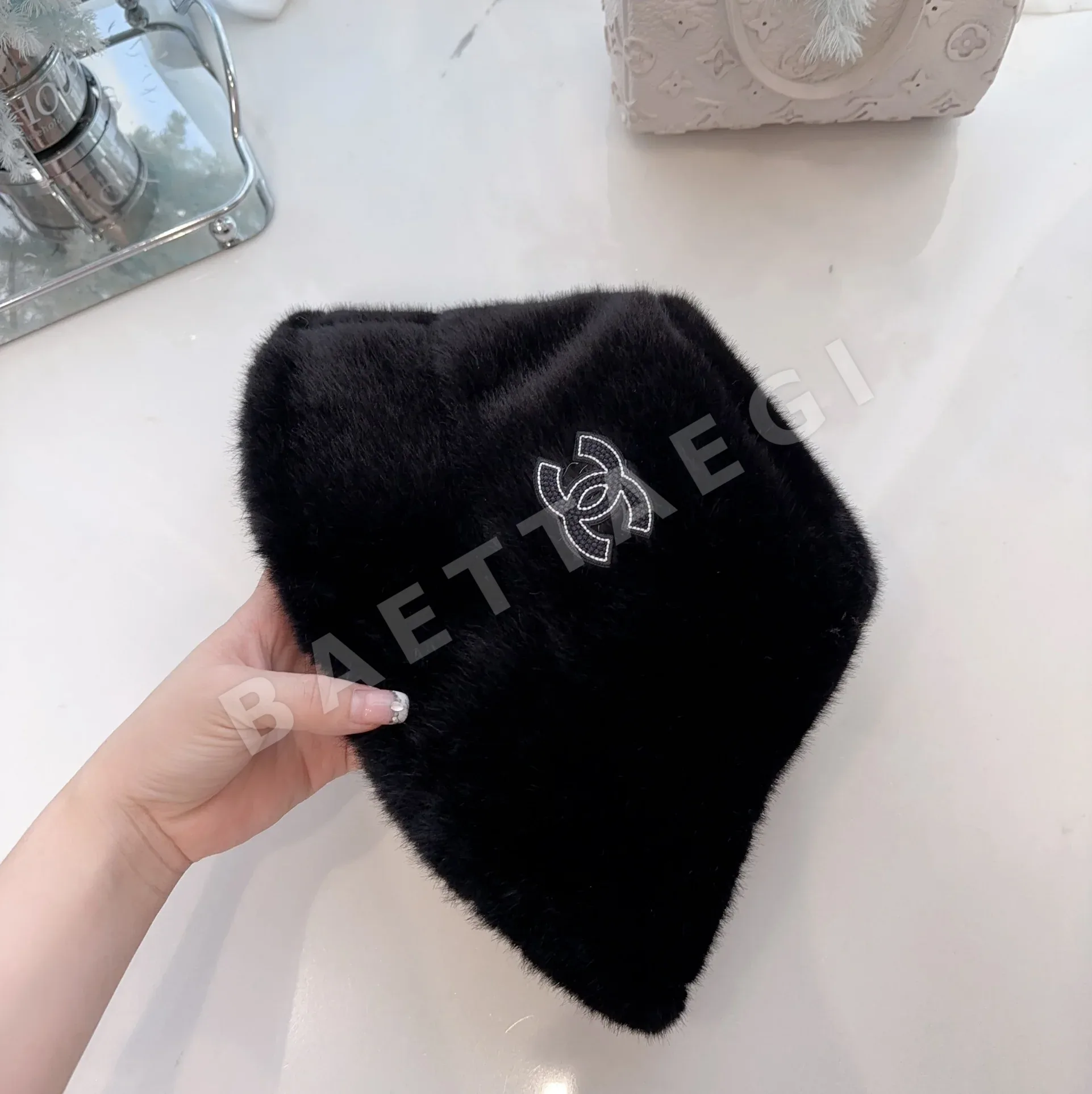 샤넬 밍크퍼 피셔맨 햇 모자 상세 이미지 6