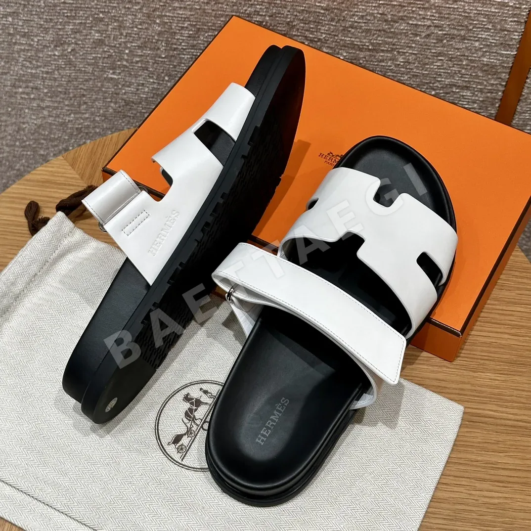 에르메스 시프레 샌들 화이트 램스킨 상세 이미지 7