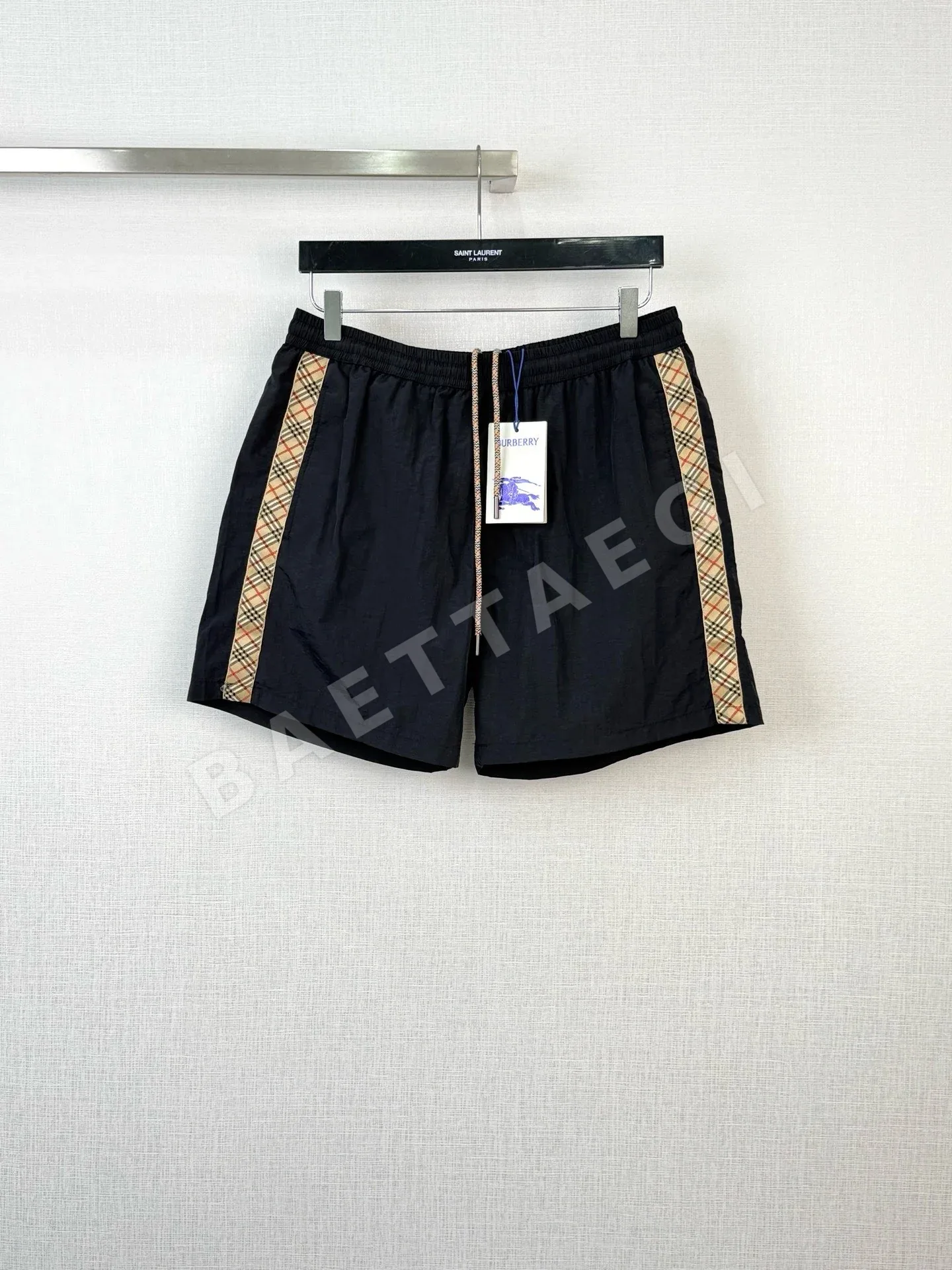 버버리 사이드 체크 여성 반바지 115294