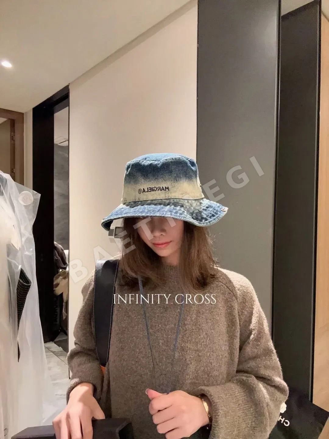 마르지엘라 염색 피셔맨스 린넨 모자 79331