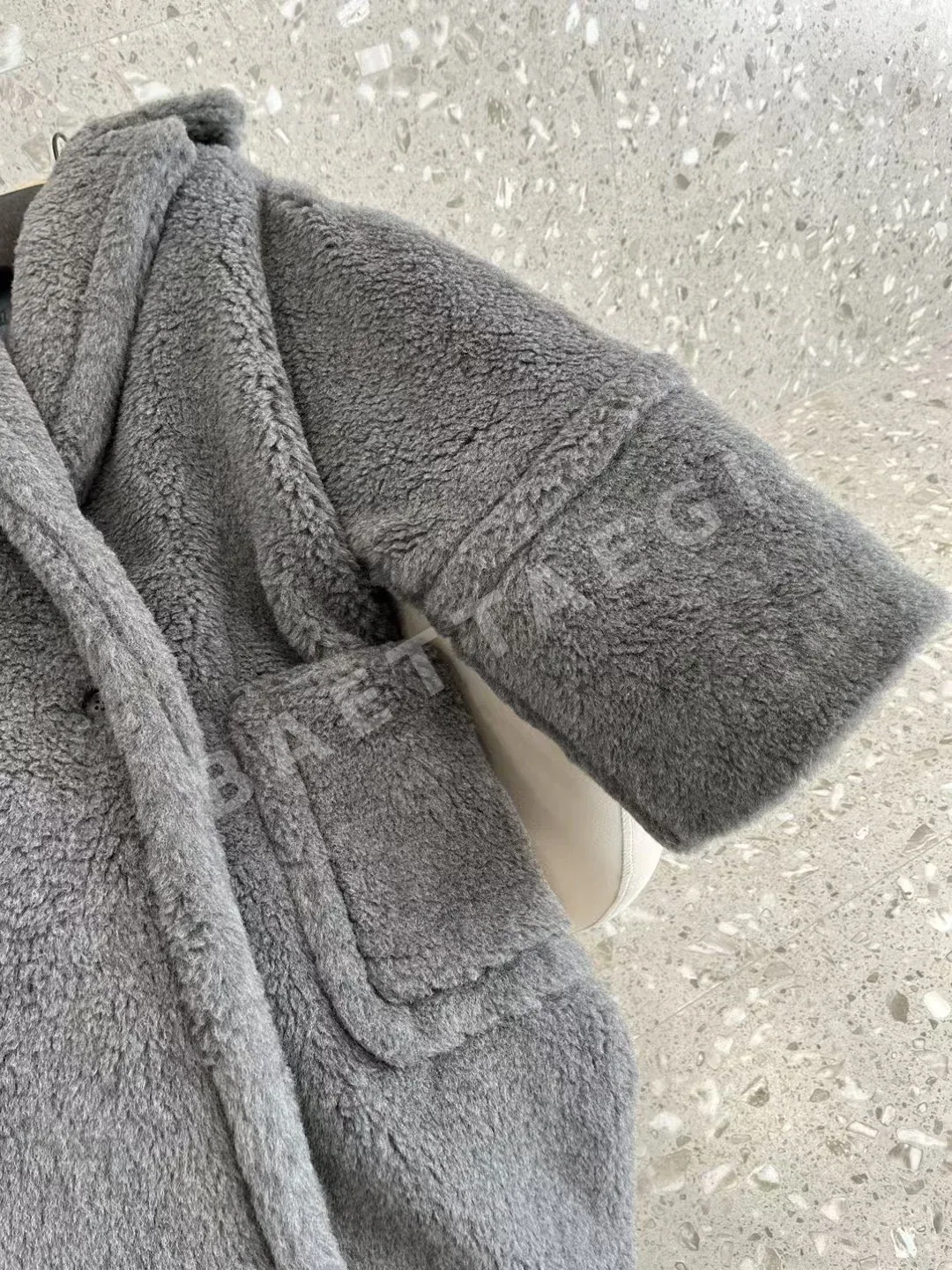 막스마라 카디악 그레이 테디 베어 코트 상세 이미지 8