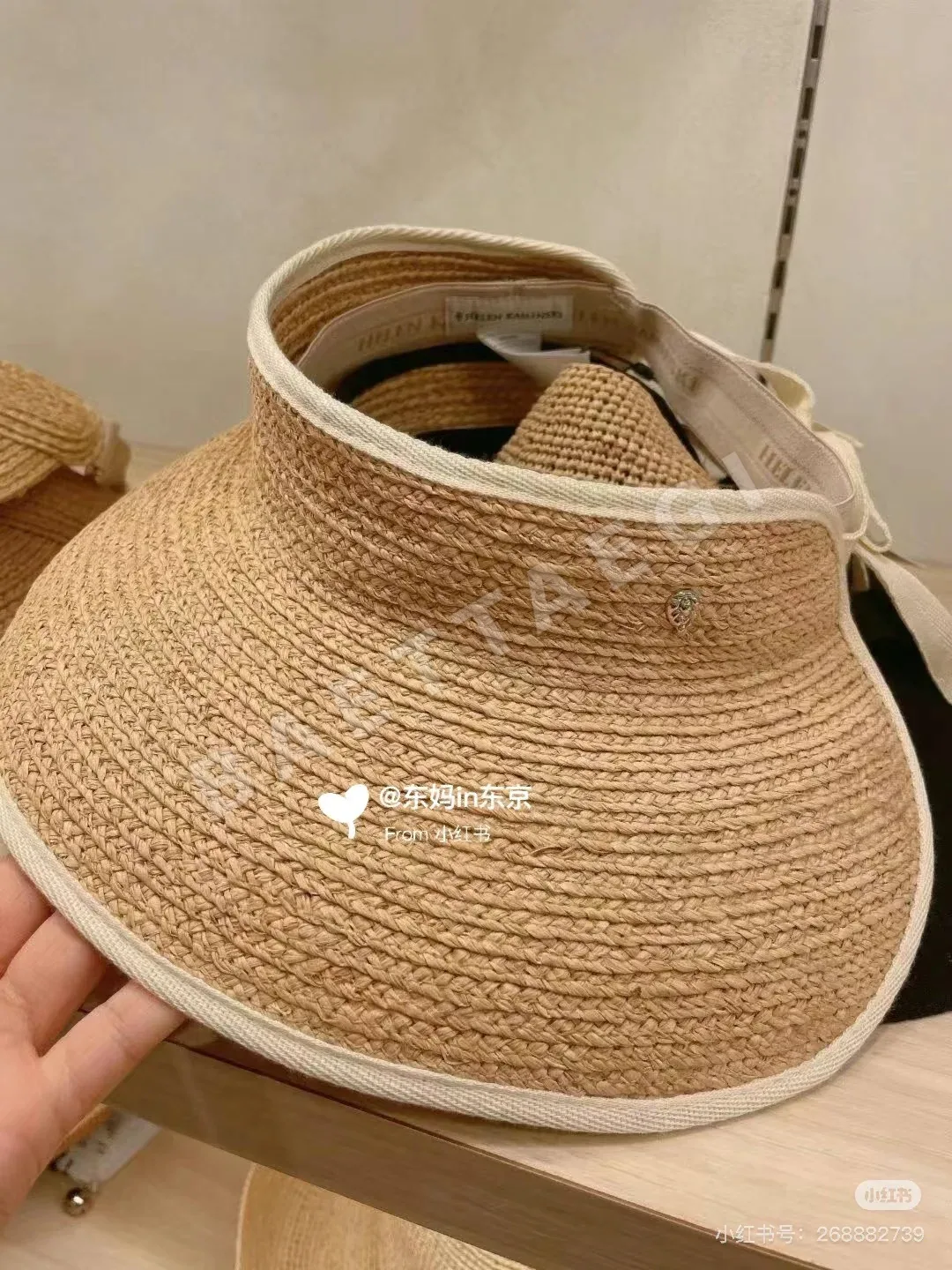 헬렌카민스키 라피아 오픈 바이저 선햇 모자 상세 이미지 2