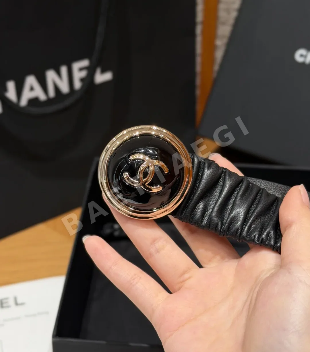 샤넬 플리츠 고무 벨트 30mm 상세 이미지 2