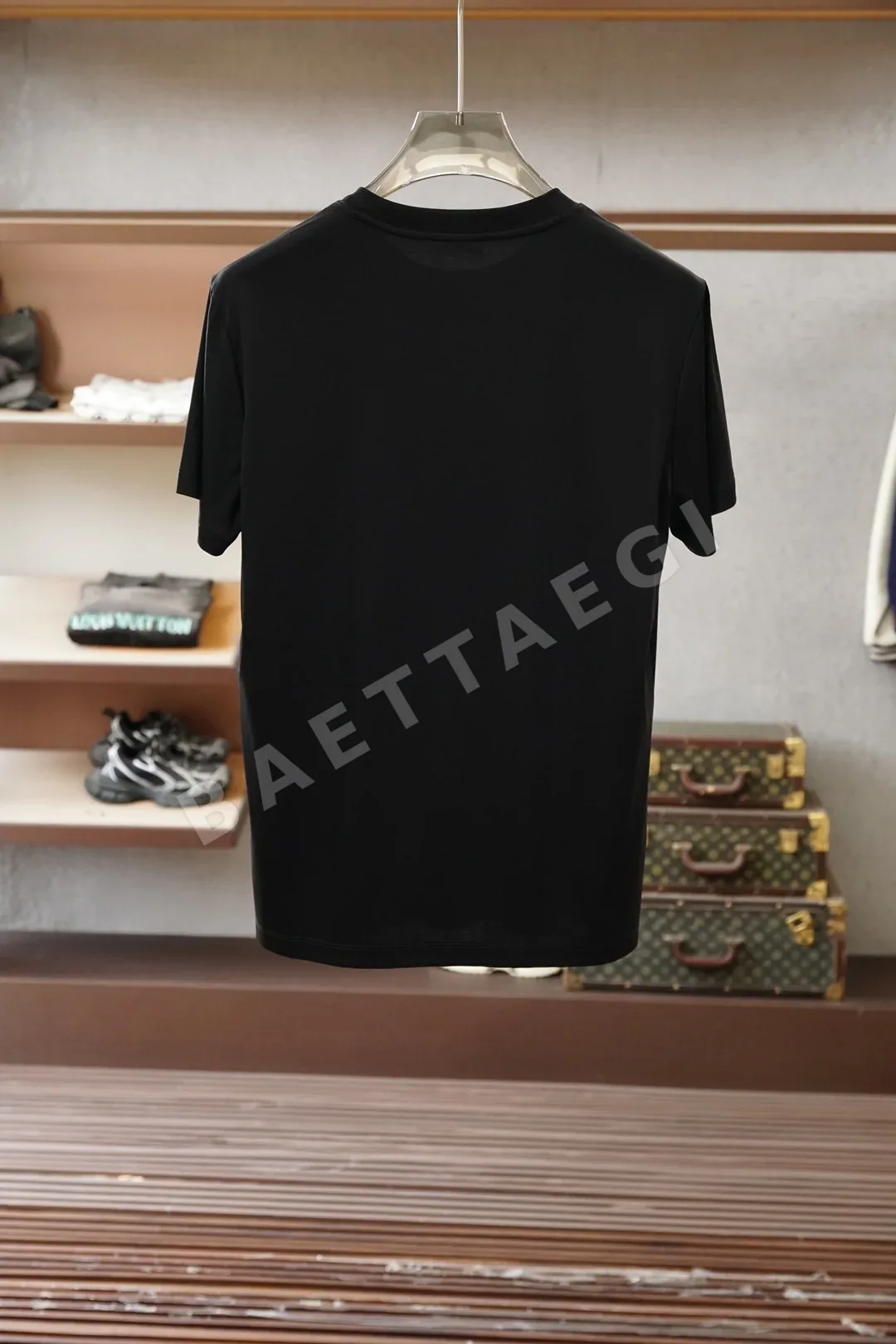 디올 남성 자수 로고 코튼 반팔 티셔츠 상세 이미지 5