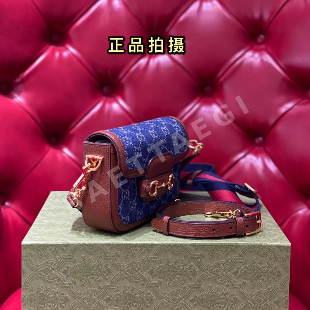 구찌 새들 백 미니 데님 백 상세 이미지 2