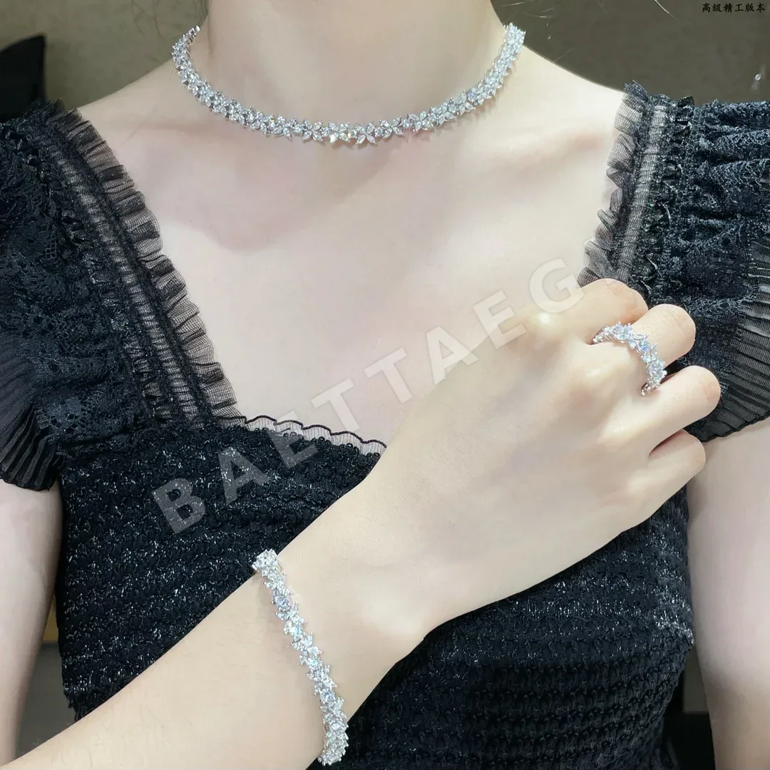 티파니 다이아몬드 마퀴즈 스털링 실버 목걸이 71270