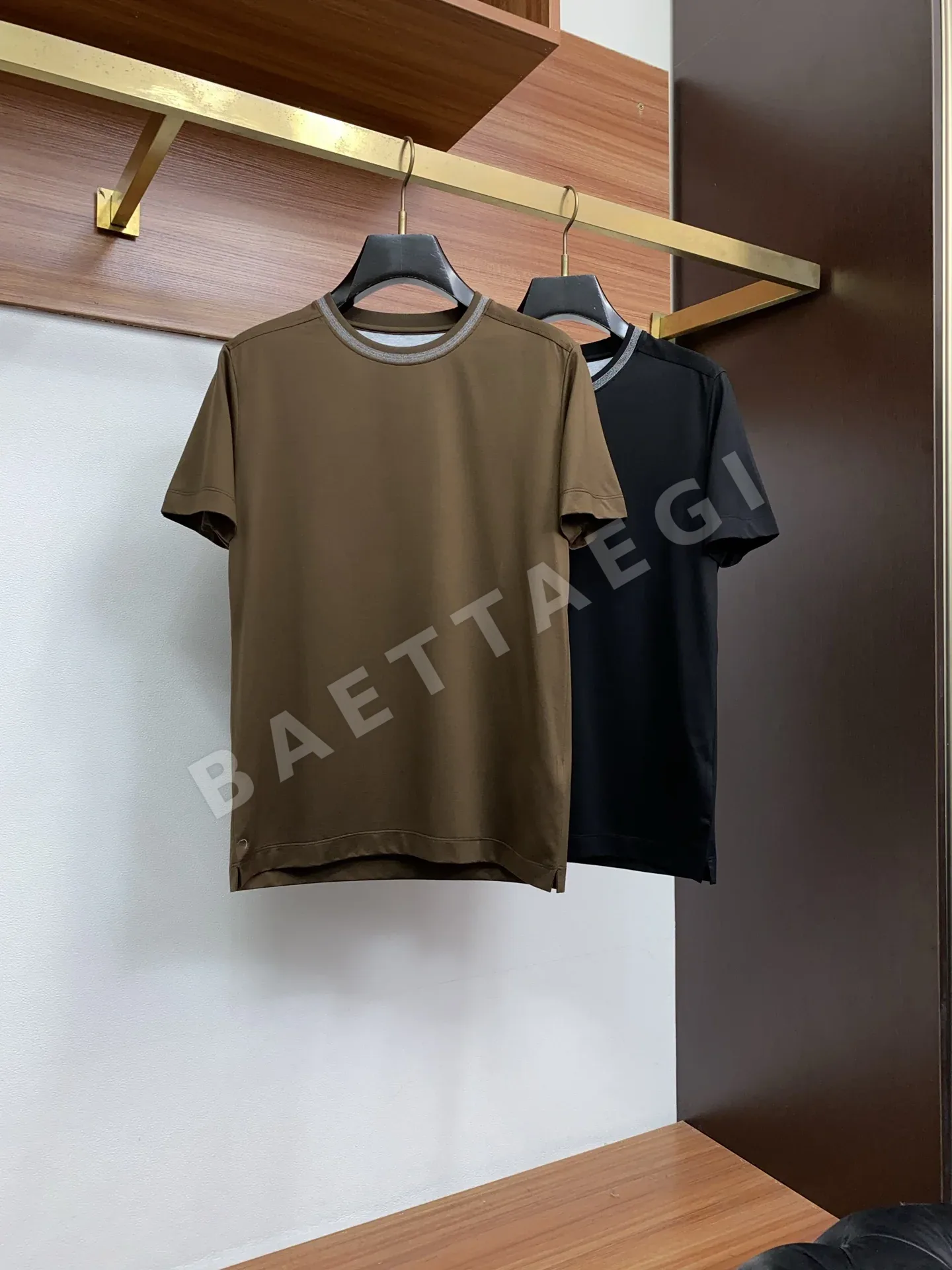 브루넬로쿠치넬리 남성 라운드넥 반팔 셔츠 상세 이미지 9