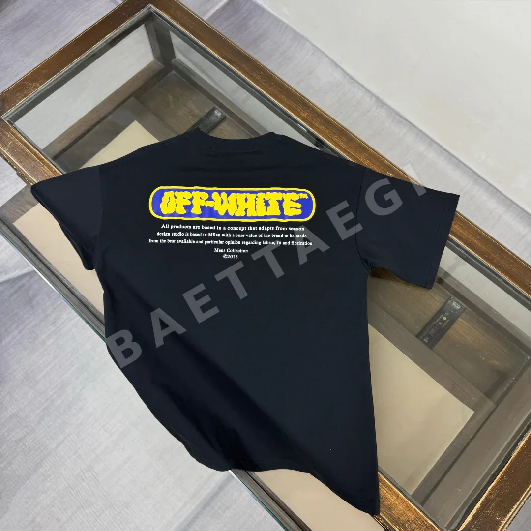 오프화이트 남성 반팔 티셔츠 87213