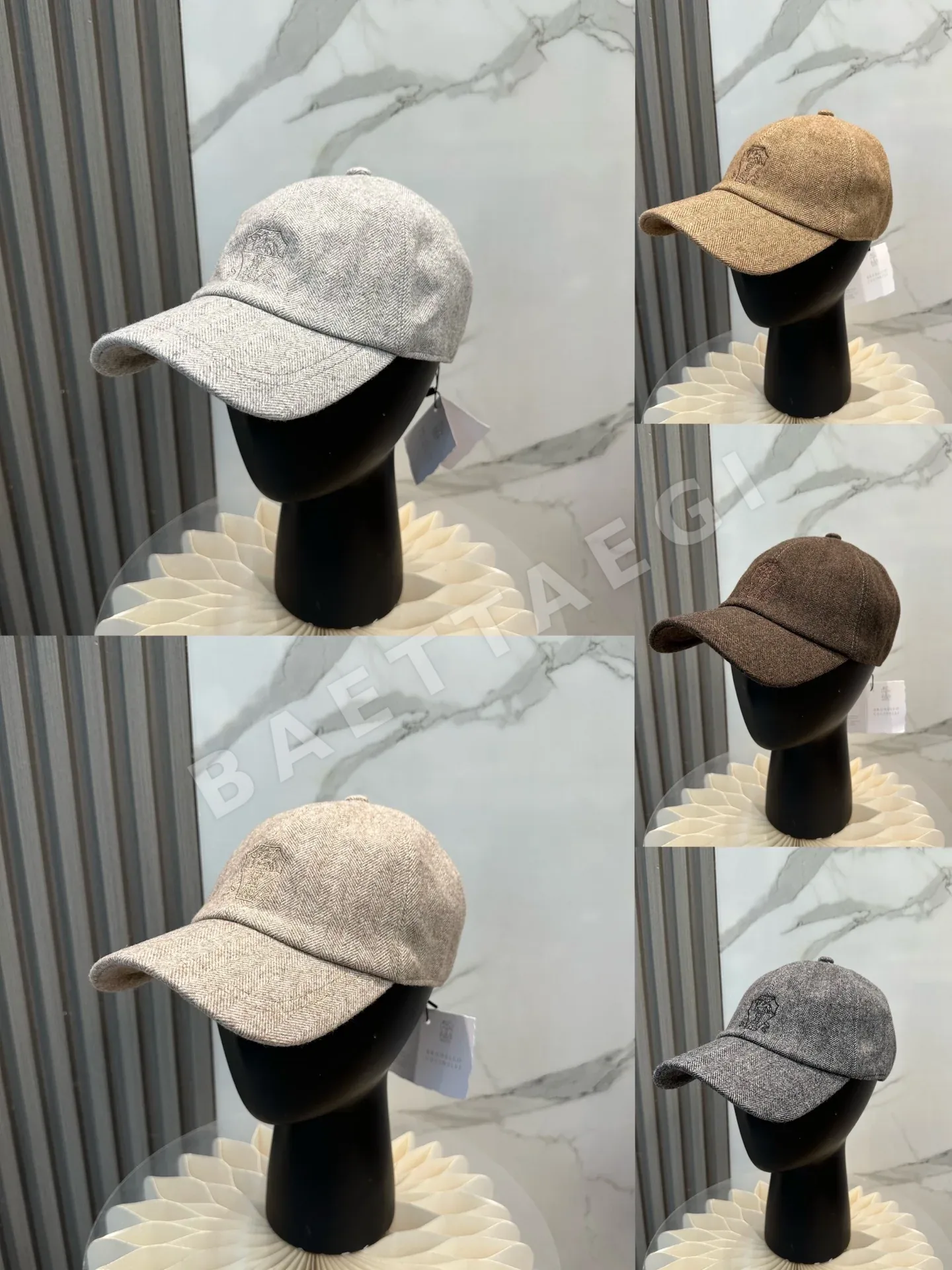 브루넬로쿠치넬리 헤링본 베이스볼캡 상세 이미지 9