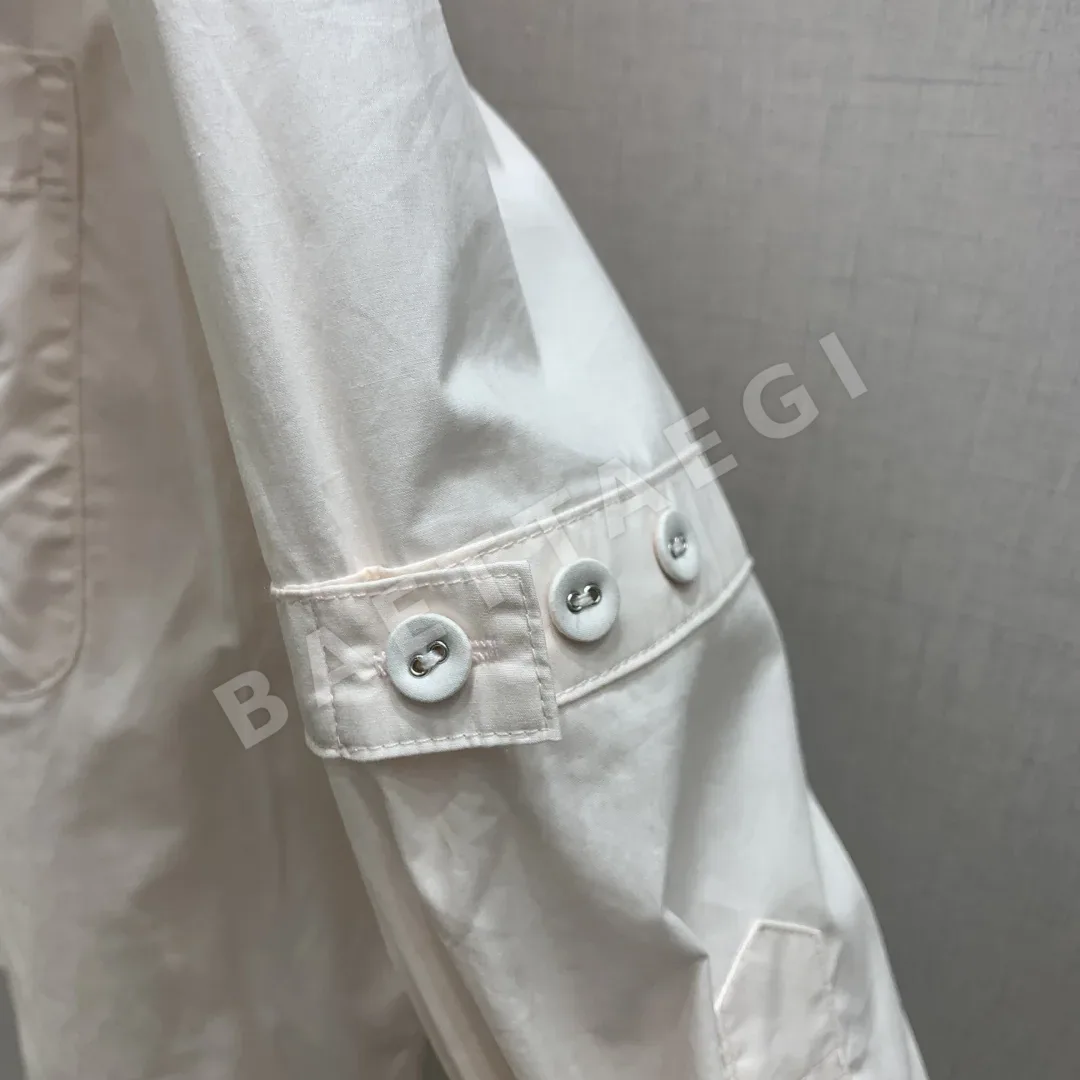 톰브라운 자수 배지 여성 셔츠 상세 이미지 6