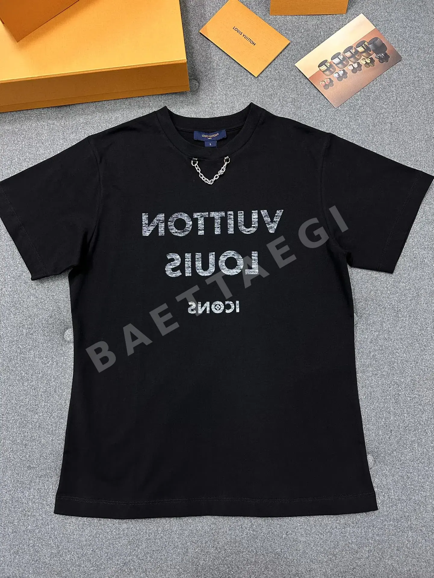 루이비통 여성 코튼 반팔 티셔츠 상세 이미지 1