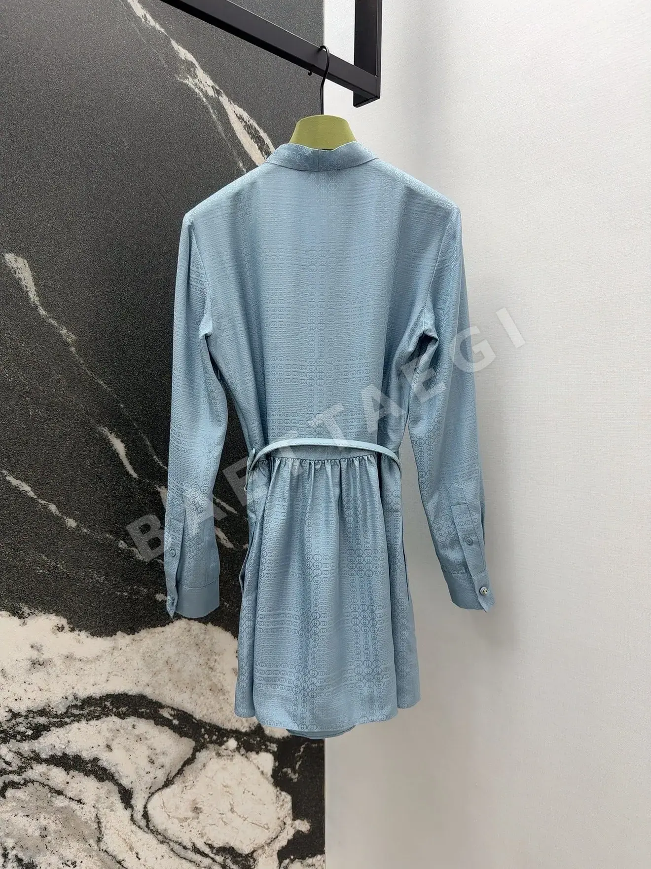 구찌 더블 G 자카드 실크 원피스 상세 이미지 9