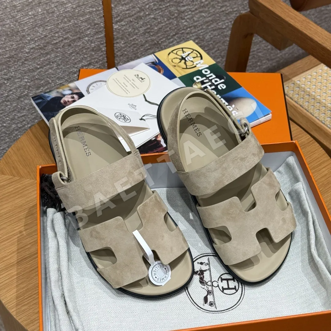 에르메스 지니어스 린넨 여성 샌들 8437 상세 이미지 3