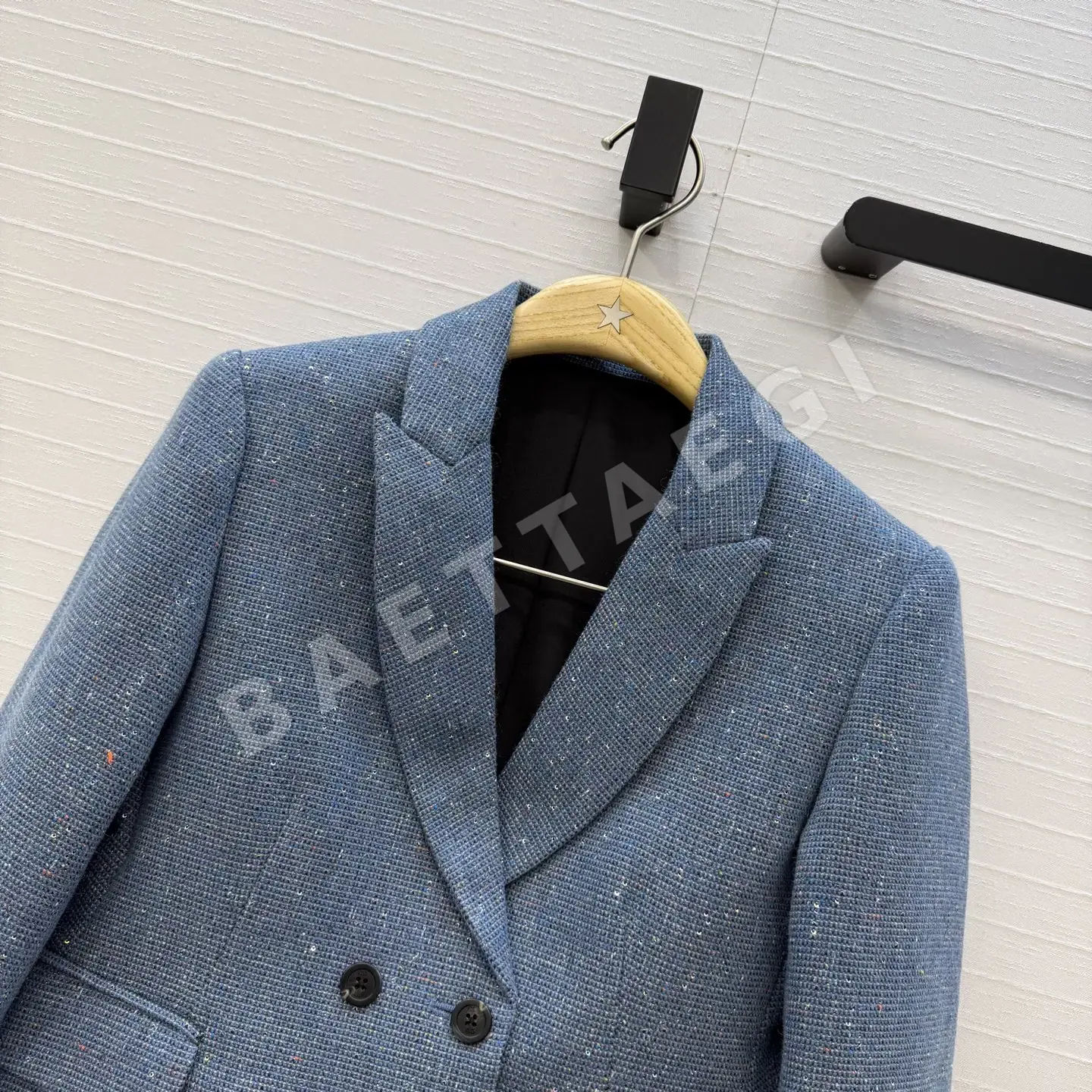 디올 블루 도트 트위드 숏 자켓 상세 이미지 2