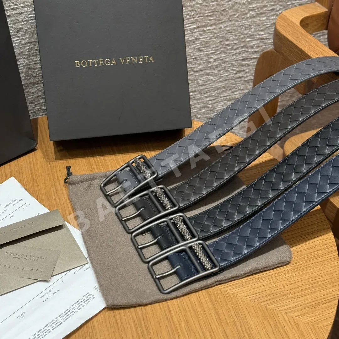 보테가베네타 인트레치아토 카프스킨 남성 벨트 40MM 상세 이미지 4
