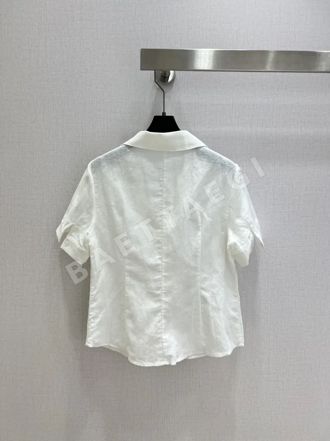 디올 카라 반소매 여성 셔츠 상세 이미지 8