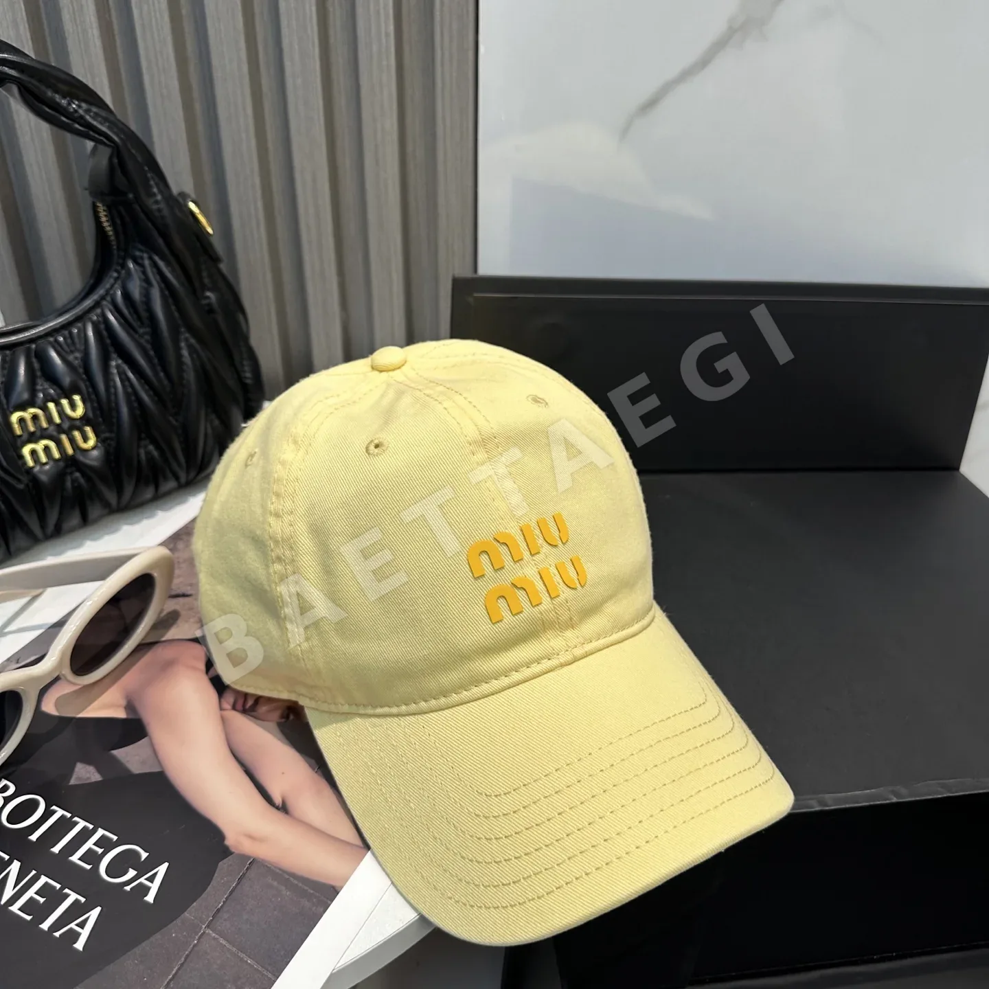 미우미우 캔디 컬러 베이스볼 캡 상세 이미지 7