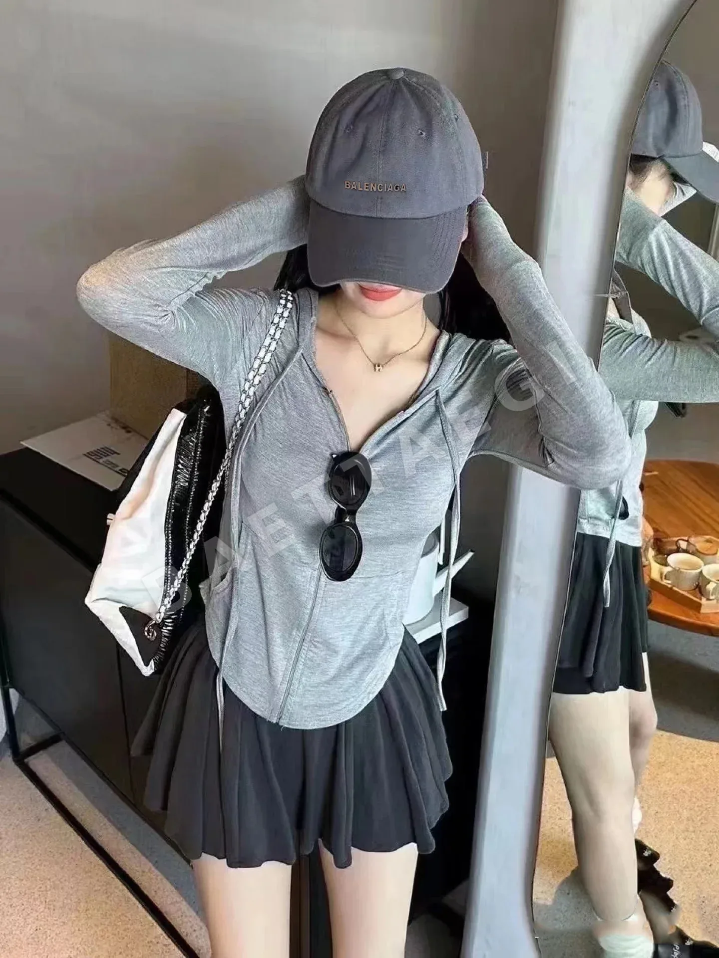 발렌시아가 컬러풀 면 야구모자 상세 이미지 4