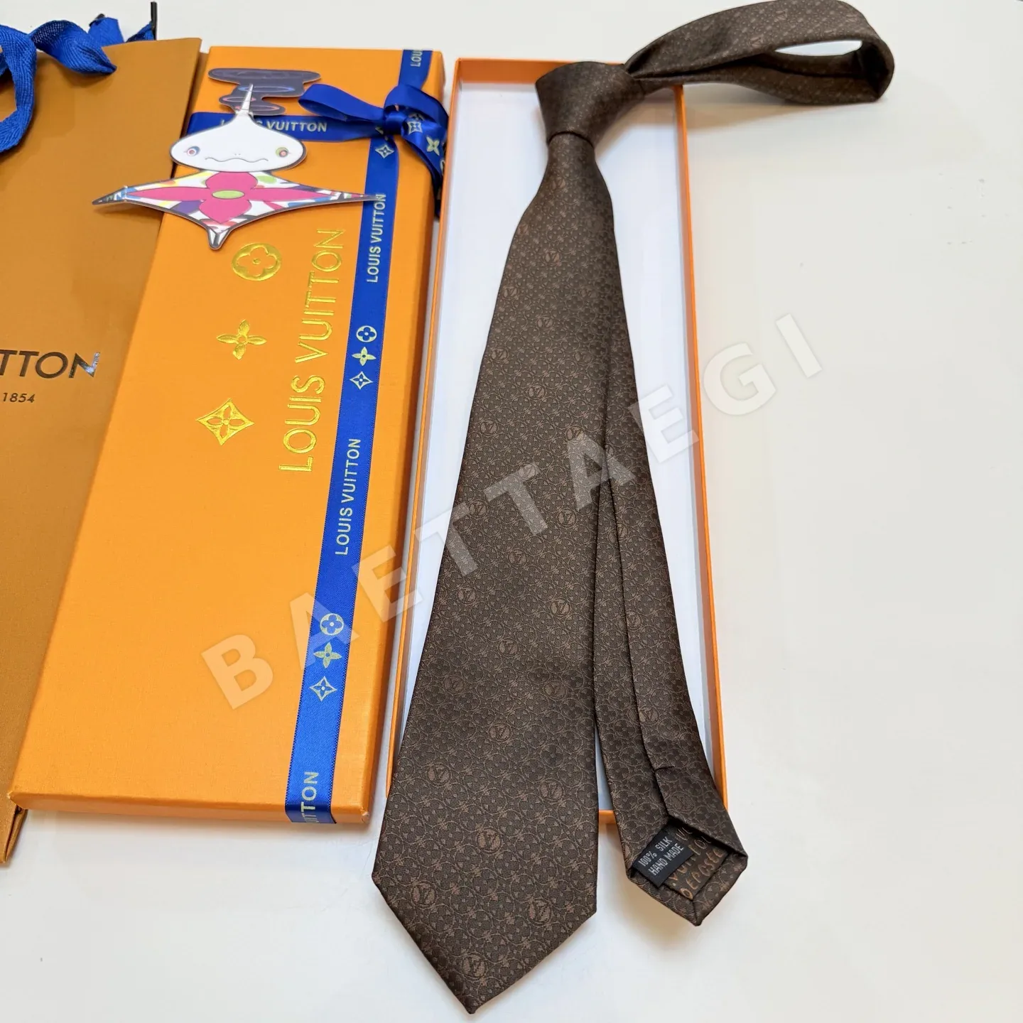 루이비통 모노그램 플라워 넥타이 상세 이미지 3