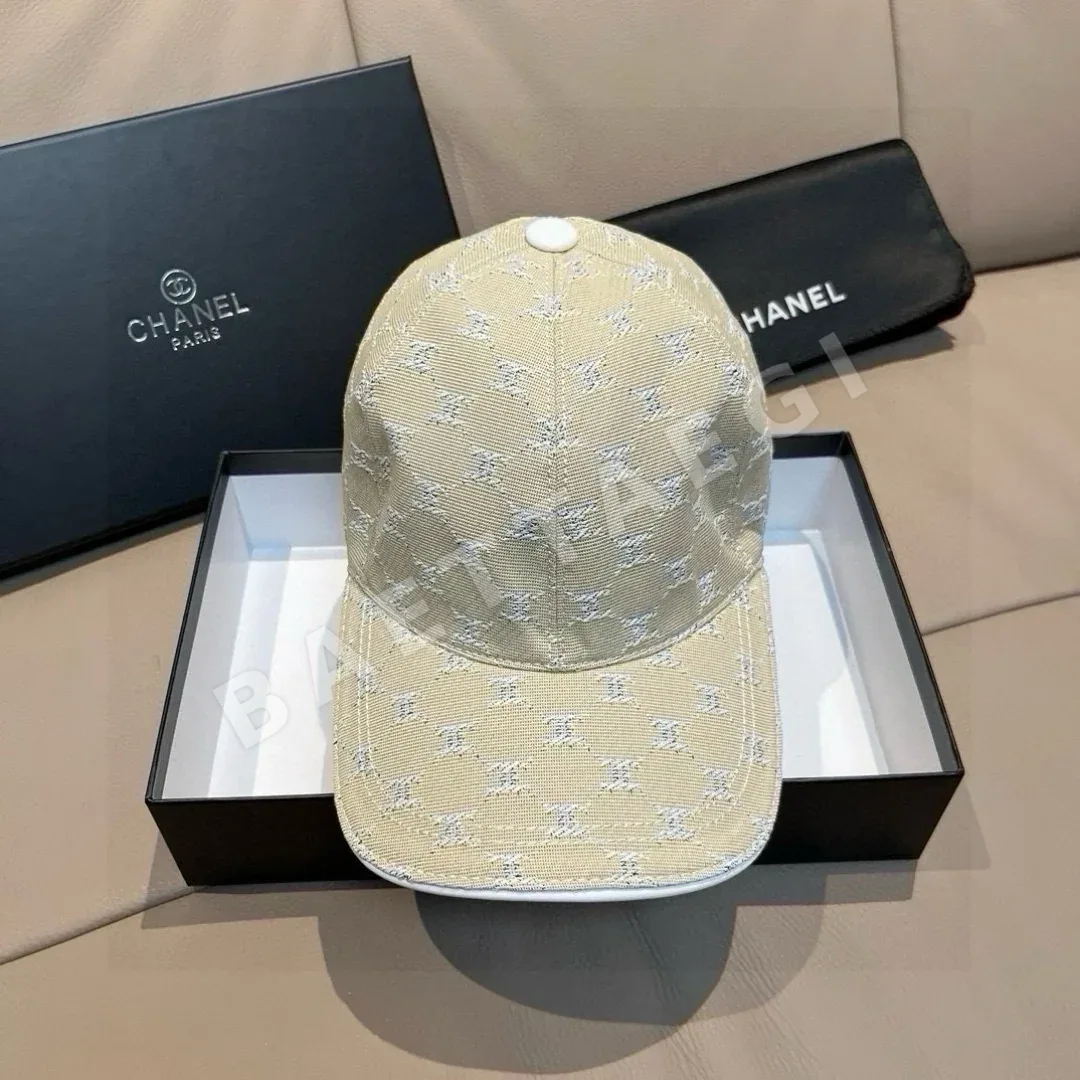 샤넬 더블 C 자카드 캔버스 베이스볼 캡 상세 이미지 2