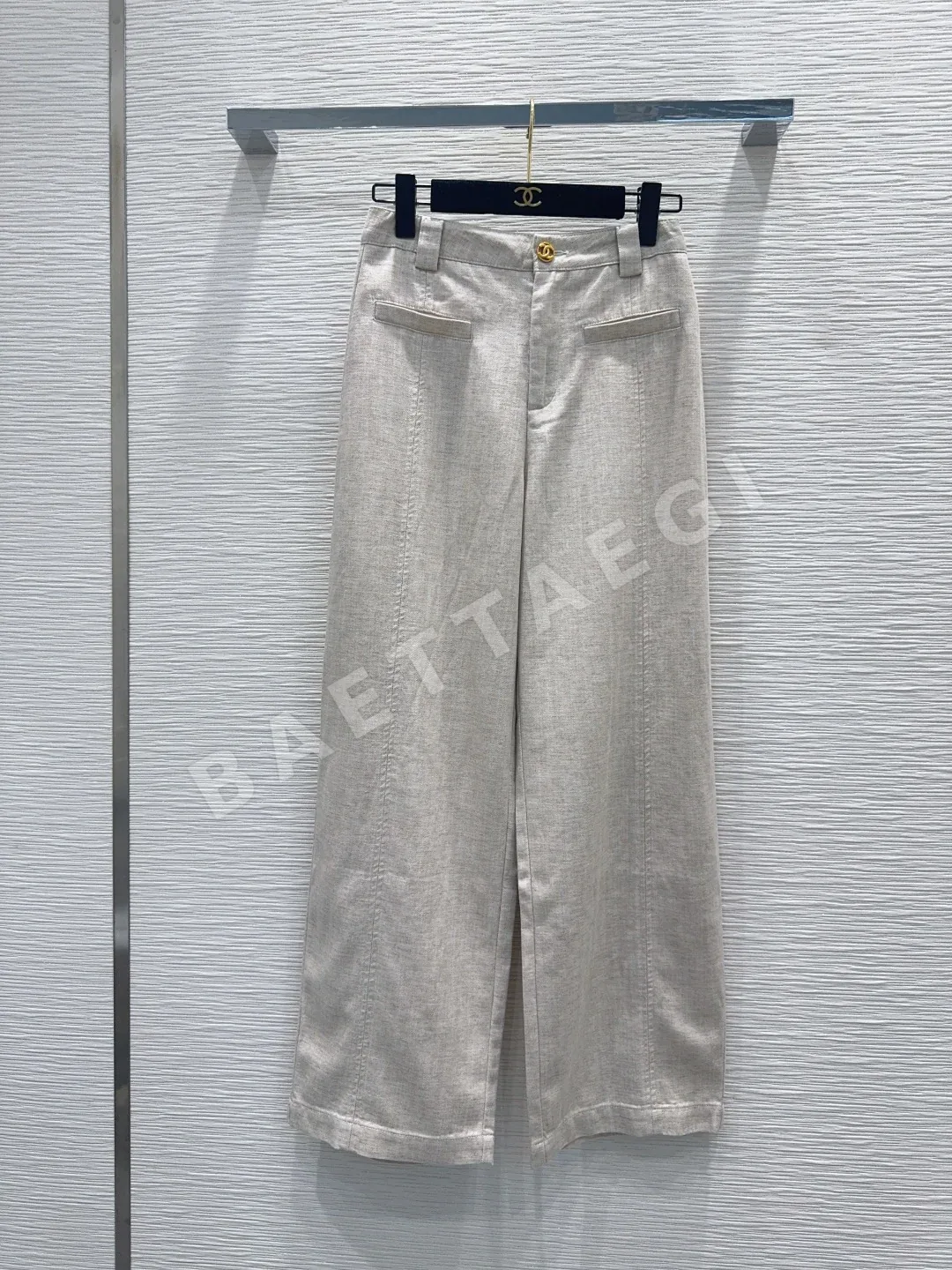 샤넬 와이드 레그 여성 바지 상세 이미지 2