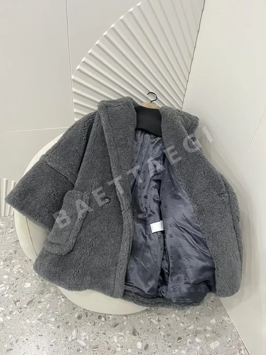 막스마라 알파카 퍼 테디 코트 상세 이미지 9