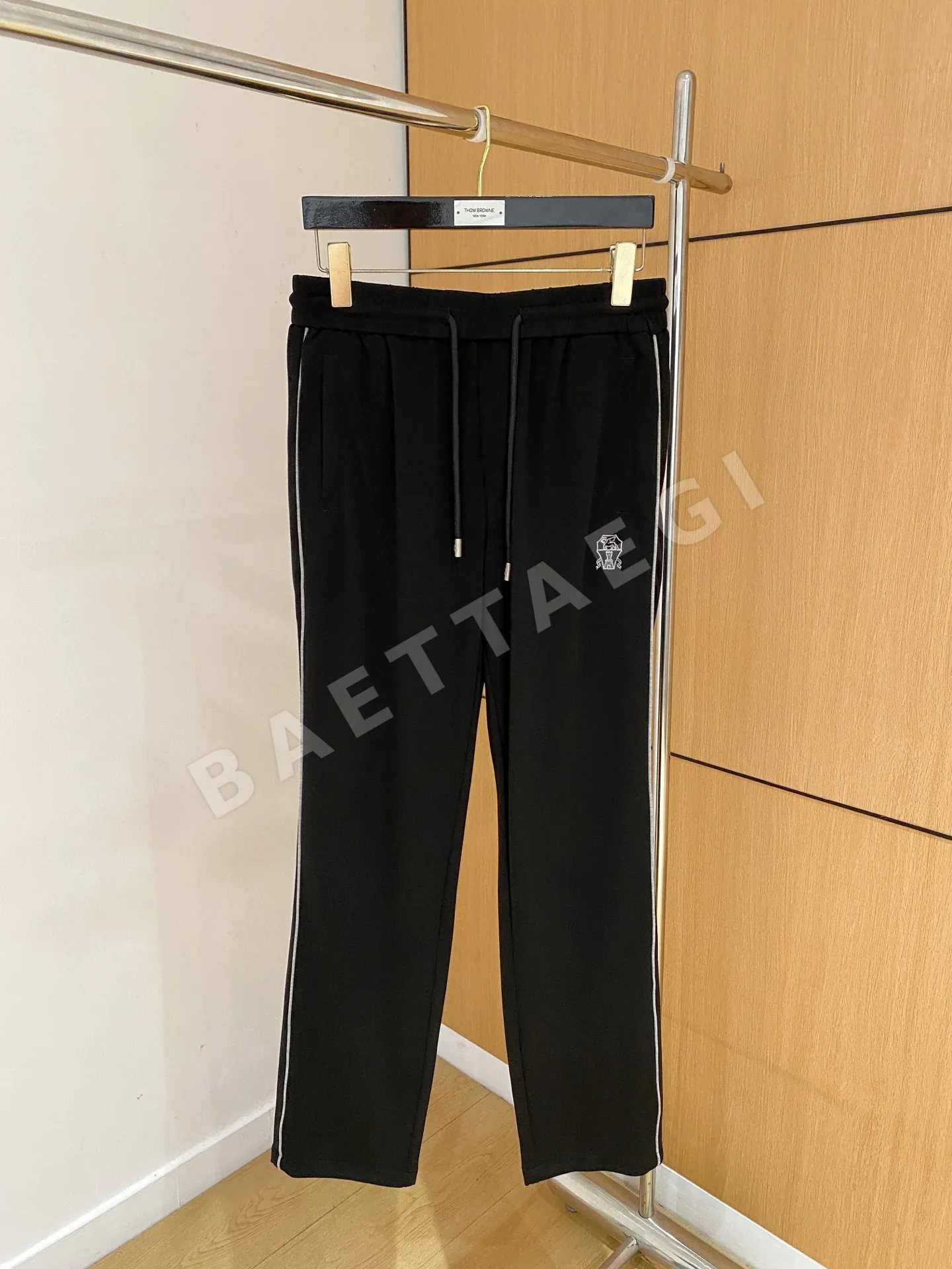 브루넬로쿠치넬리 에어리 라이스 그레인 체크 남성 바지 상세 이미지 2