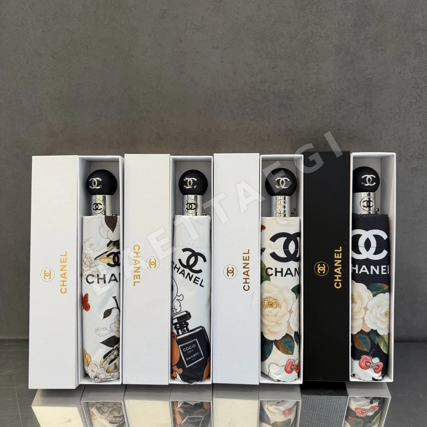 샤넬 삼단 자동 접이식 우산 상세 이미지 9