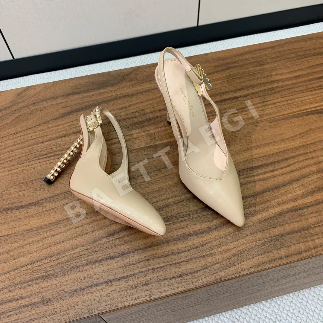 지안비토 로시 지안비토 라인스톤 힐 오픈 백 샌들 상세 이미지 5