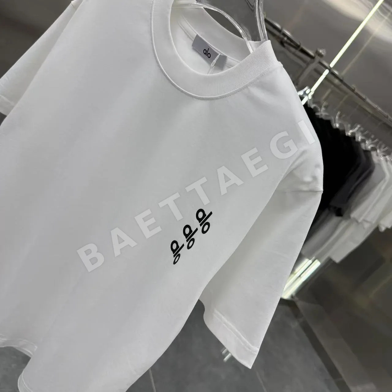 알로 남녀공용 두꺼운 실리콘 반팔 티셔츠 상세 이미지 4
