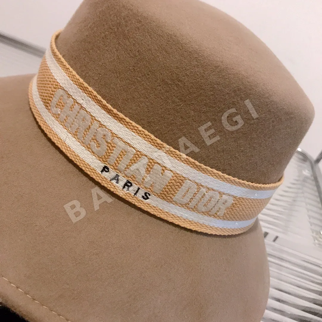 디올 레터 웨빙 울 버킷 햇 상세 이미지 4