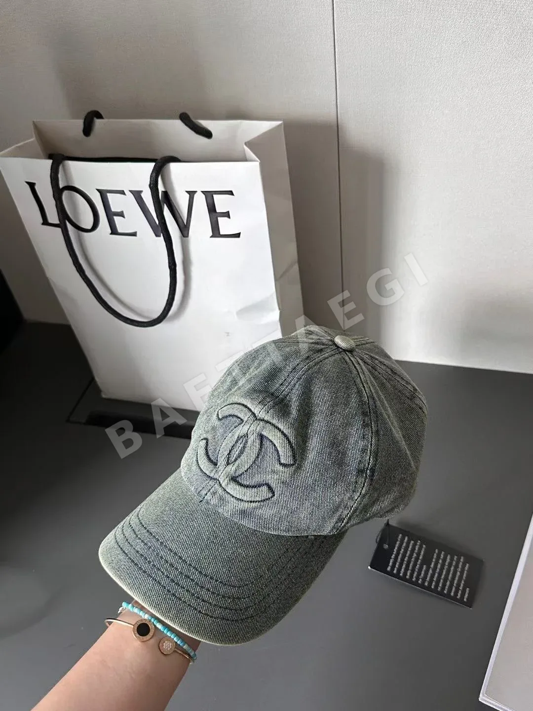 샤넬 데님 워시드 캡 상세 이미지 5