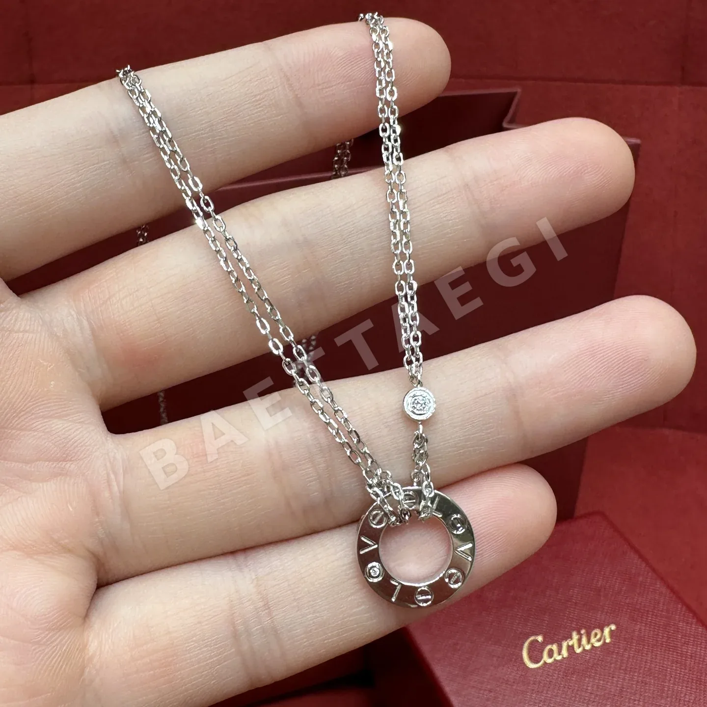 까르띠에 러브 스몰 라운드 목걸이 상세 이미지 2