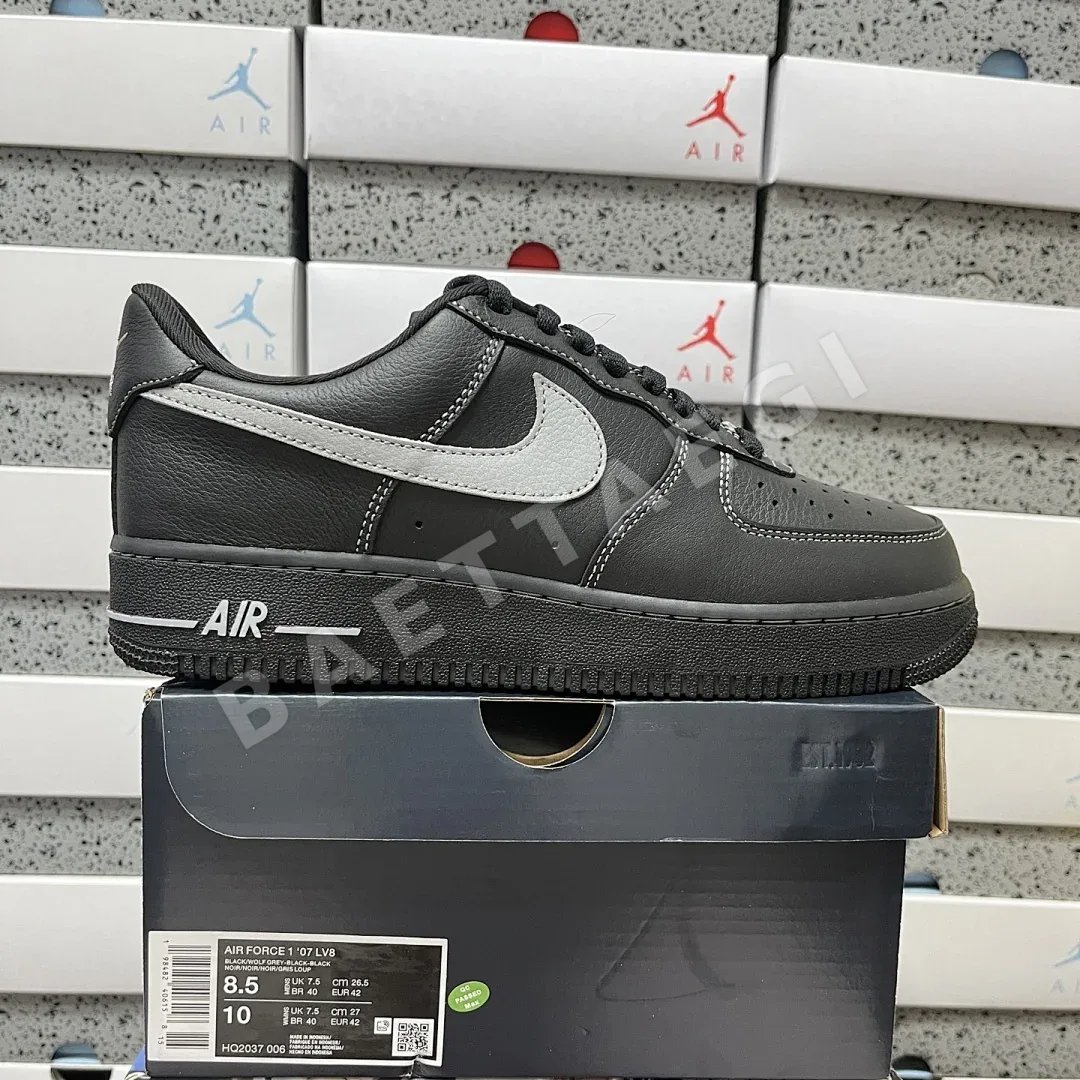 나이키 [MAX] 에어 포스 1 로우 HQ2037-006 201168 Nike Air Force 1 Low '07 LV8 Black Grey