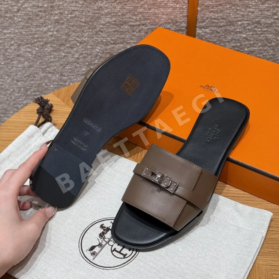 에르메스 줄리아 샌들 카프스킨 가죽 버클 상세 이미지 5