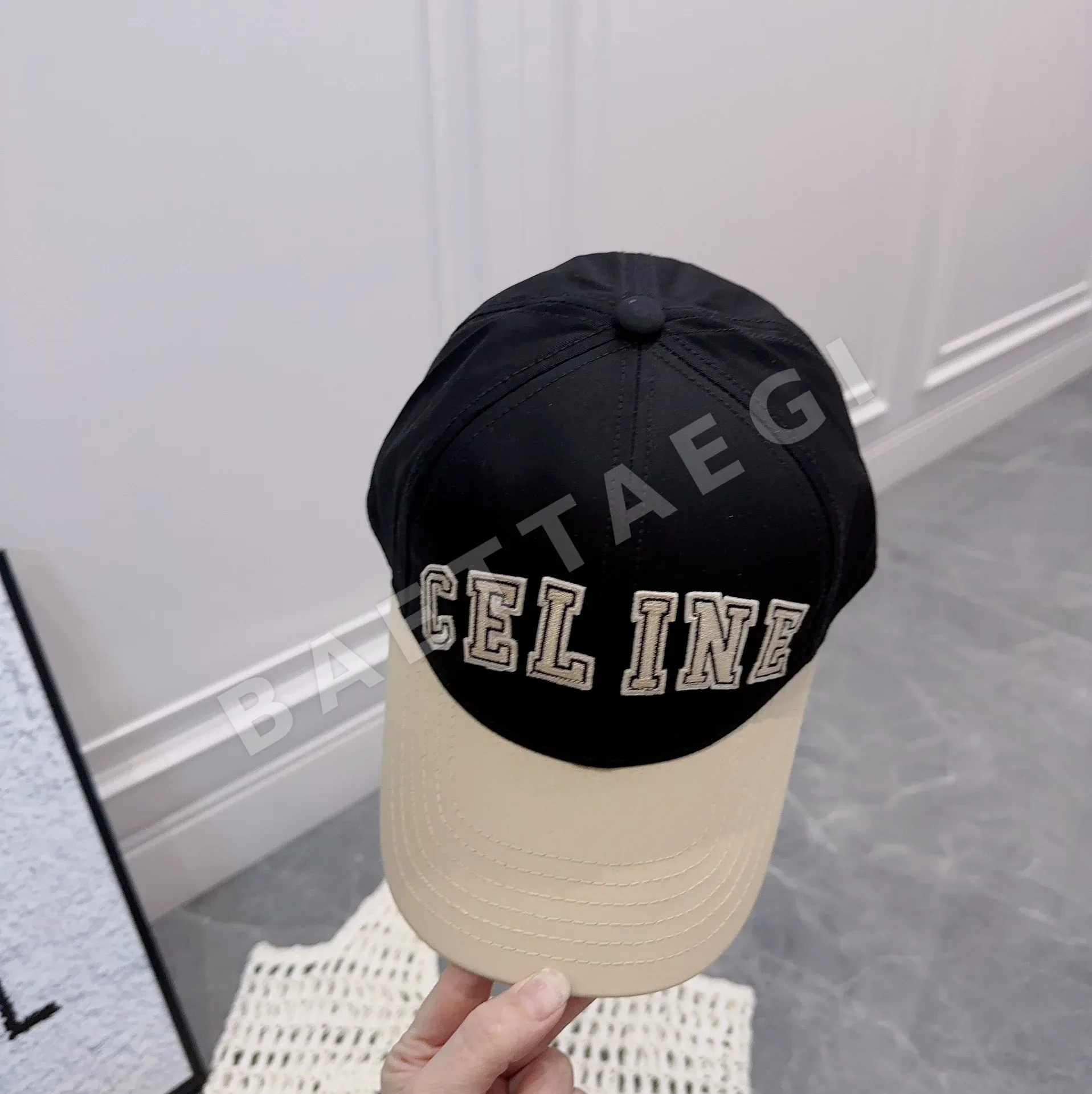 셀린느 네이비 코튼 캡 상세 이미지 5