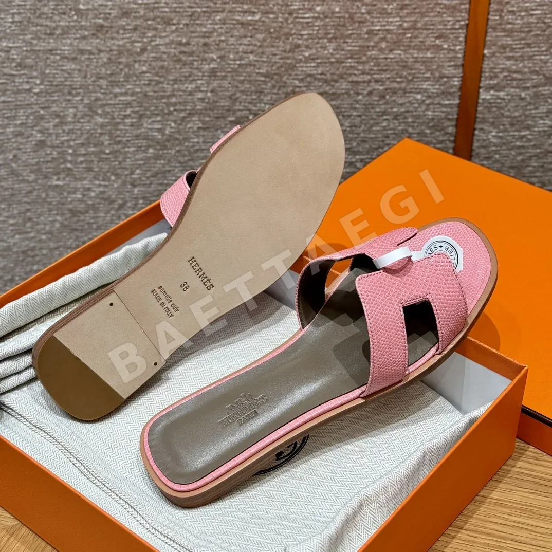 에르메스 오란 도마뱀 가죽 샌들 상세 이미지 8