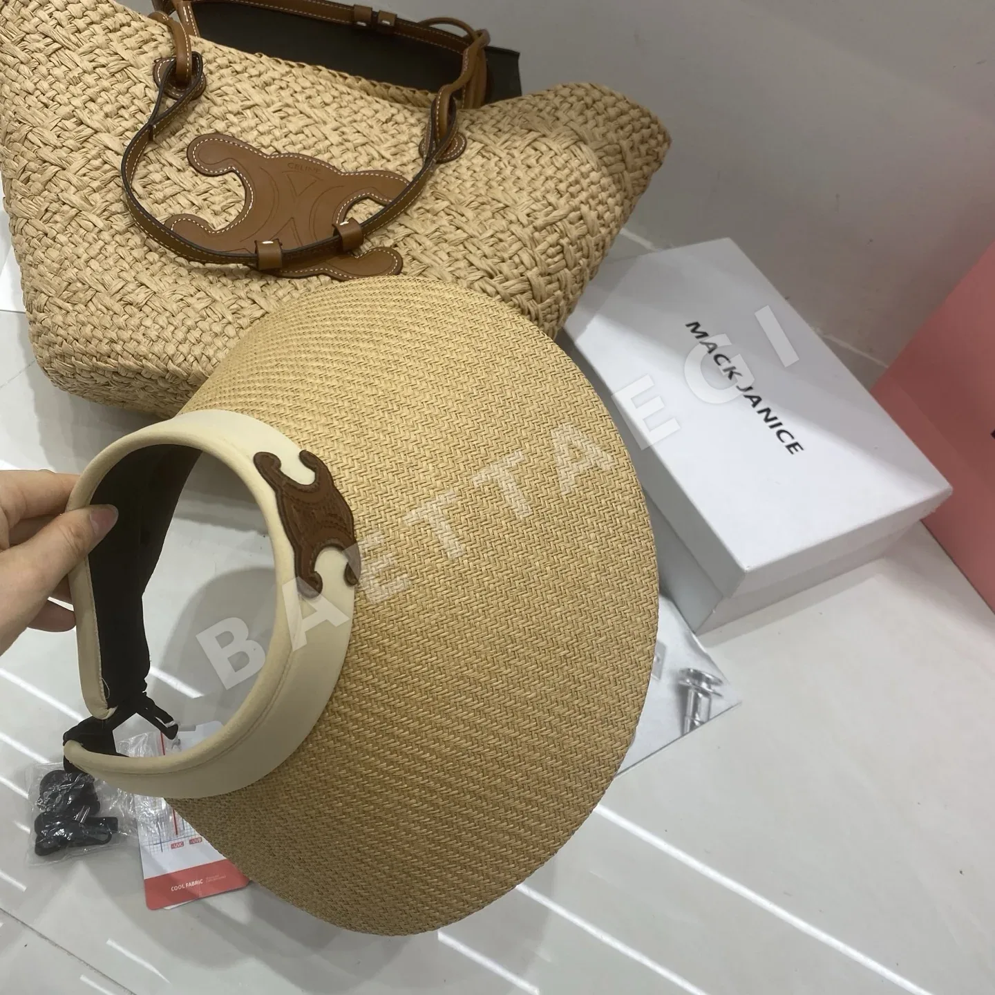 셀린느 직조 플랫 캡 상세 이미지 6