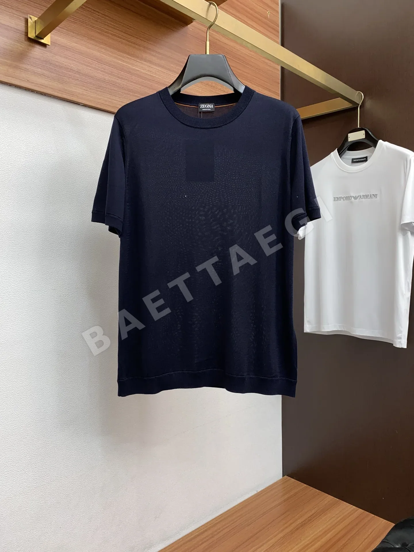 제냐 남성 크루넥 반팔 셔츠 49672