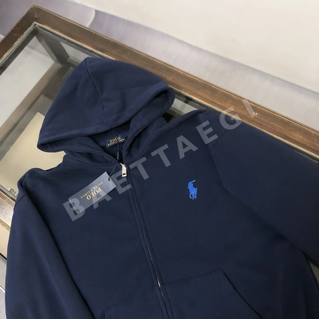 폴로 남성 후드 지퍼업 스웨트셔츠 조거 팬츠 세트 상세 이미지 4