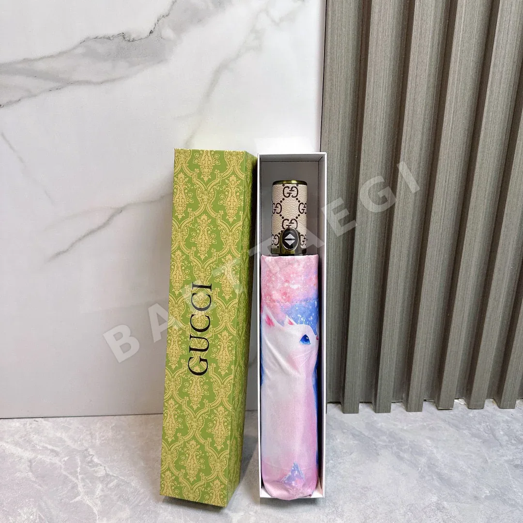 구찌 고양이 패턴 자외선차단 접이식 우산 85523