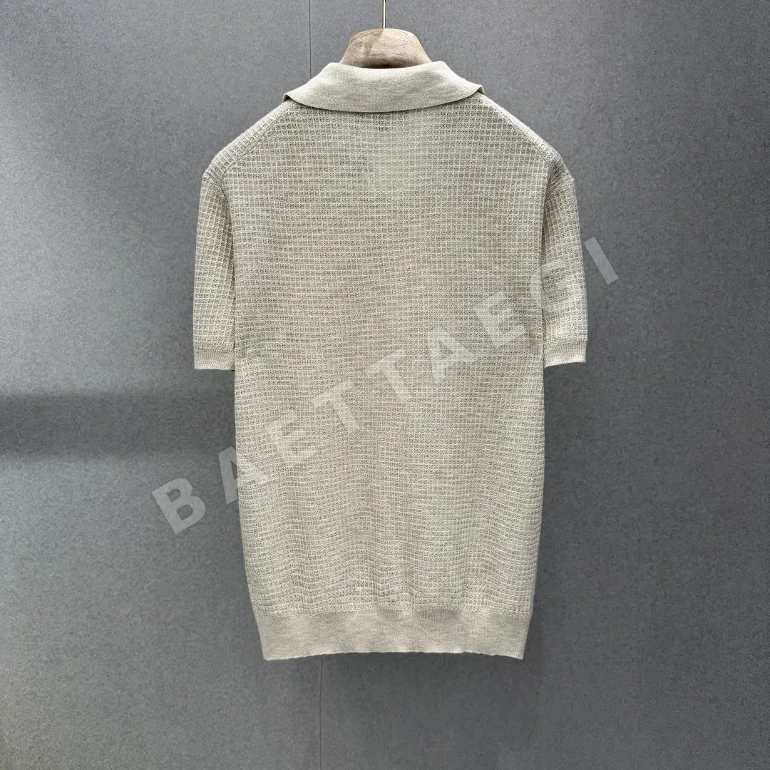 로로피아나 린넨 실크 반팔 폴로셔츠 상세 이미지 2