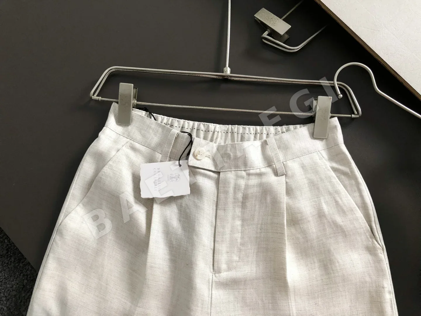 브루넬로쿠치넬리 실크 린넨 남성 반바지 상세 이미지 4