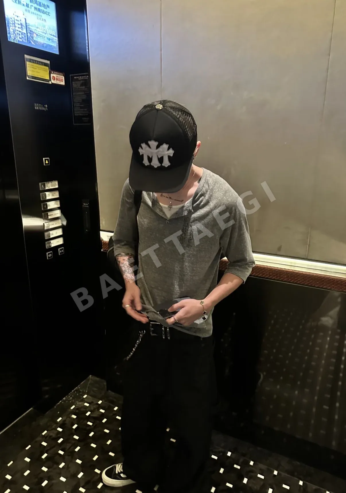 크롬하츠 십자가 패치 베이스볼 모자 상세 이미지 7