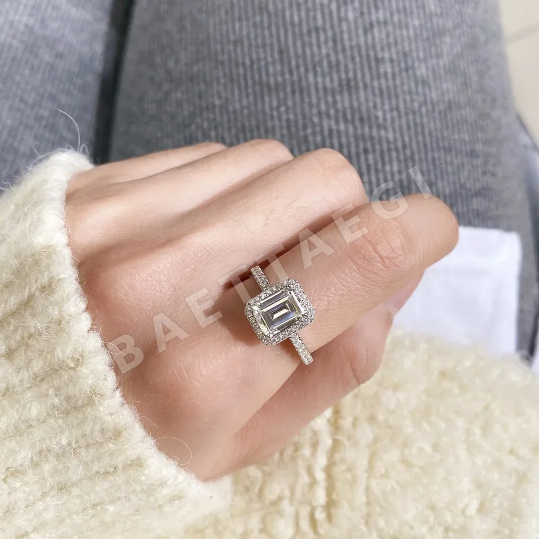티파니 에메랄드컷 반지 71044