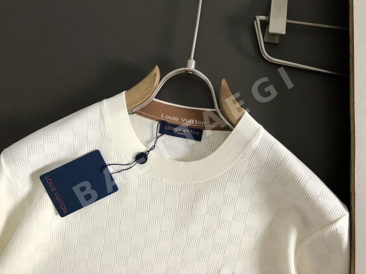 루이비통 울 컬러 블록 자카드 남성 스웨터 상세 이미지 4