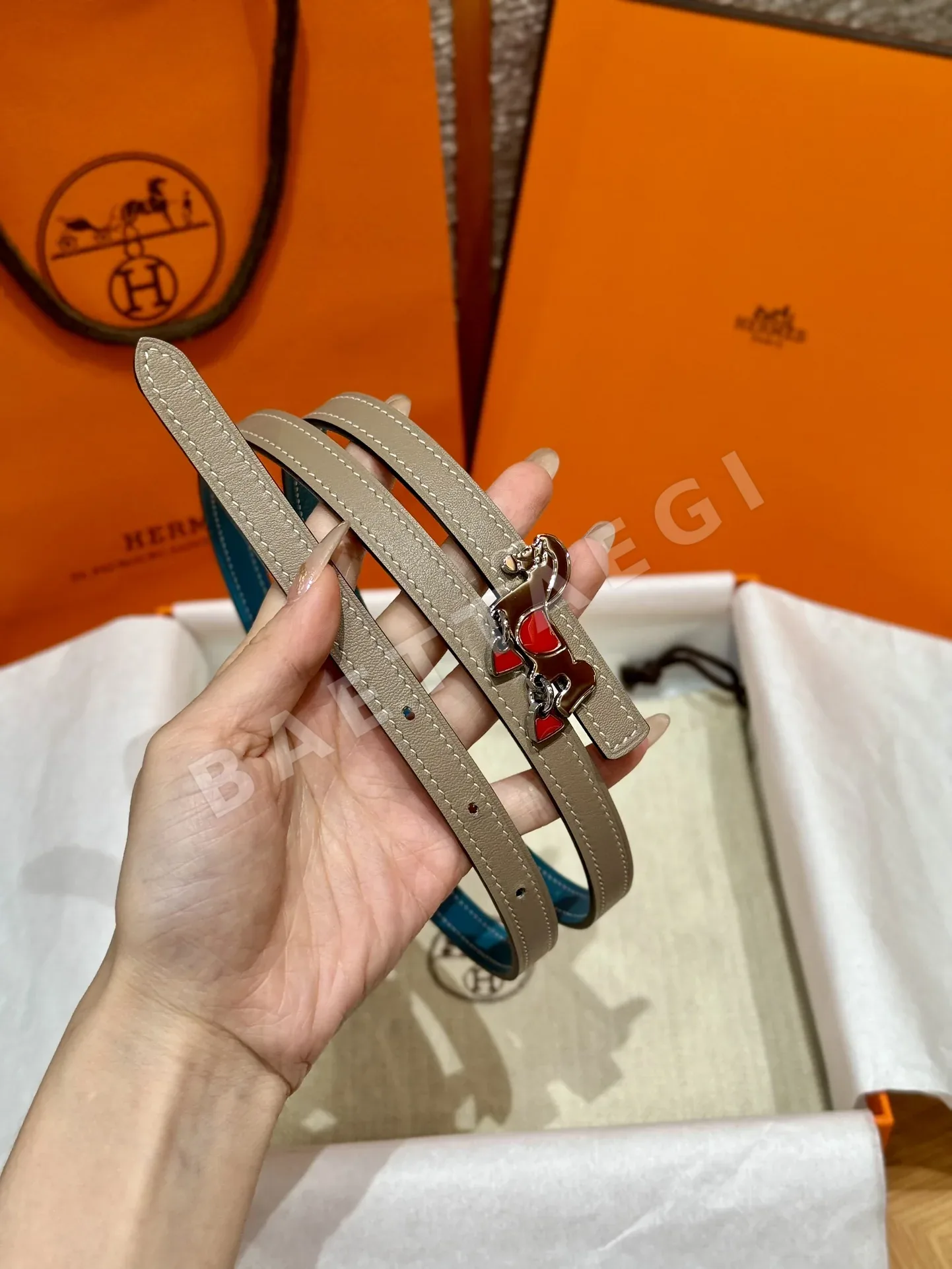 에르메스 그레낭 양면 가죽 벨트 상세 이미지 2