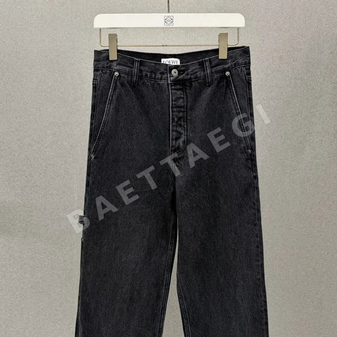 로에베 워시드 데님 레귤러핏 남성 바지 상세 이미지 3