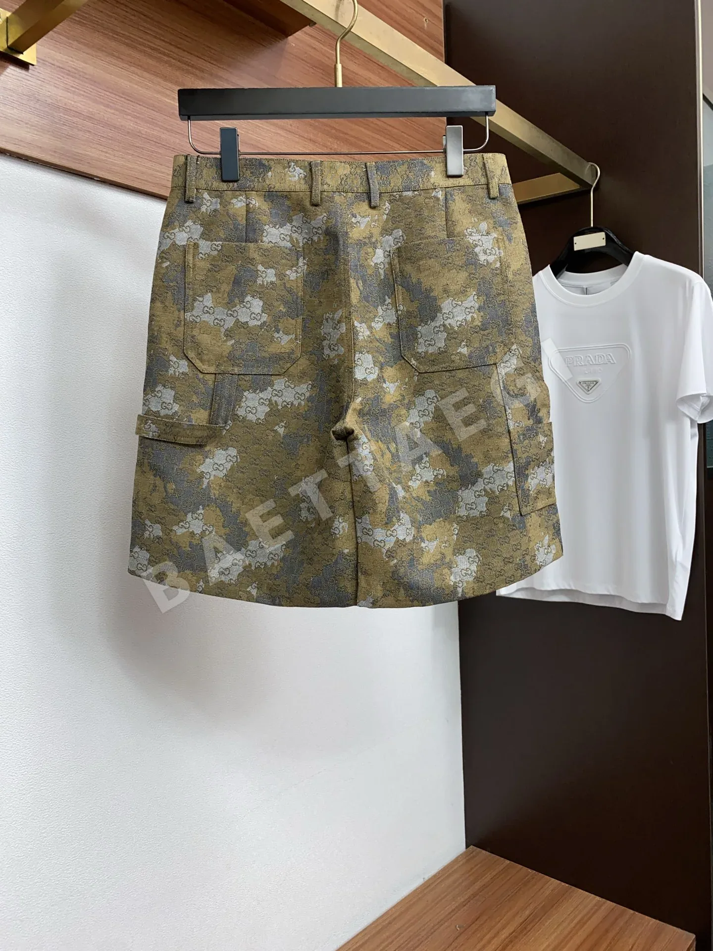 구찌 남성 린넨 반바지 상세 이미지 9