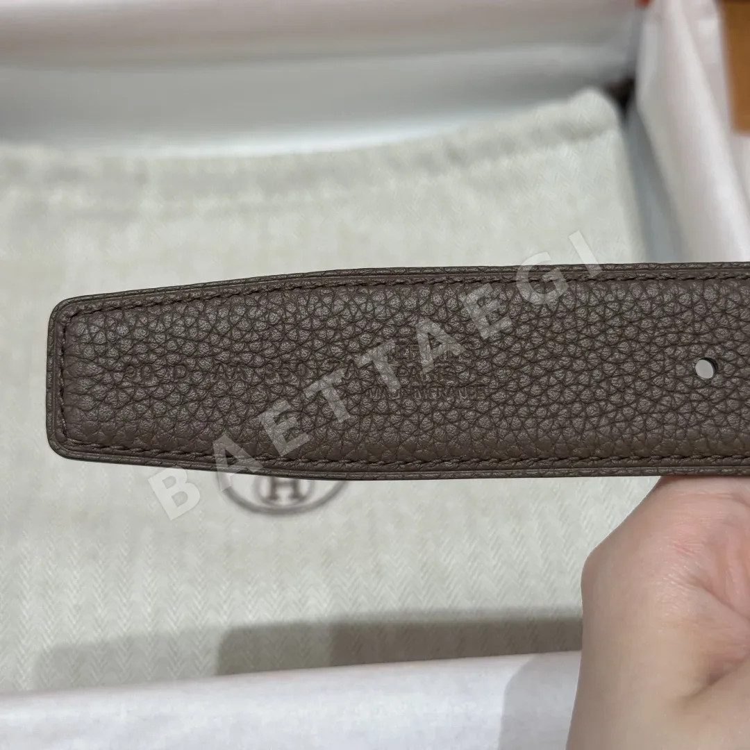 에르메스 셰누 당크르 링크 양면 가죽 벨트 상세 이미지 8